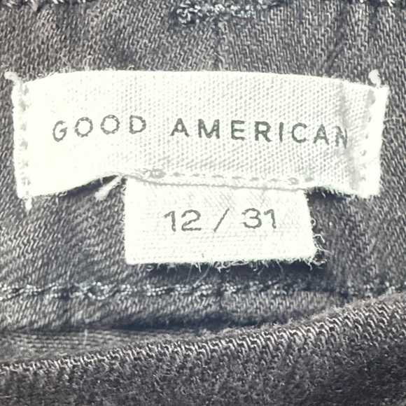 Good American Women's Good Curve Straight Leg Black Jeans - Picture 2 of 12